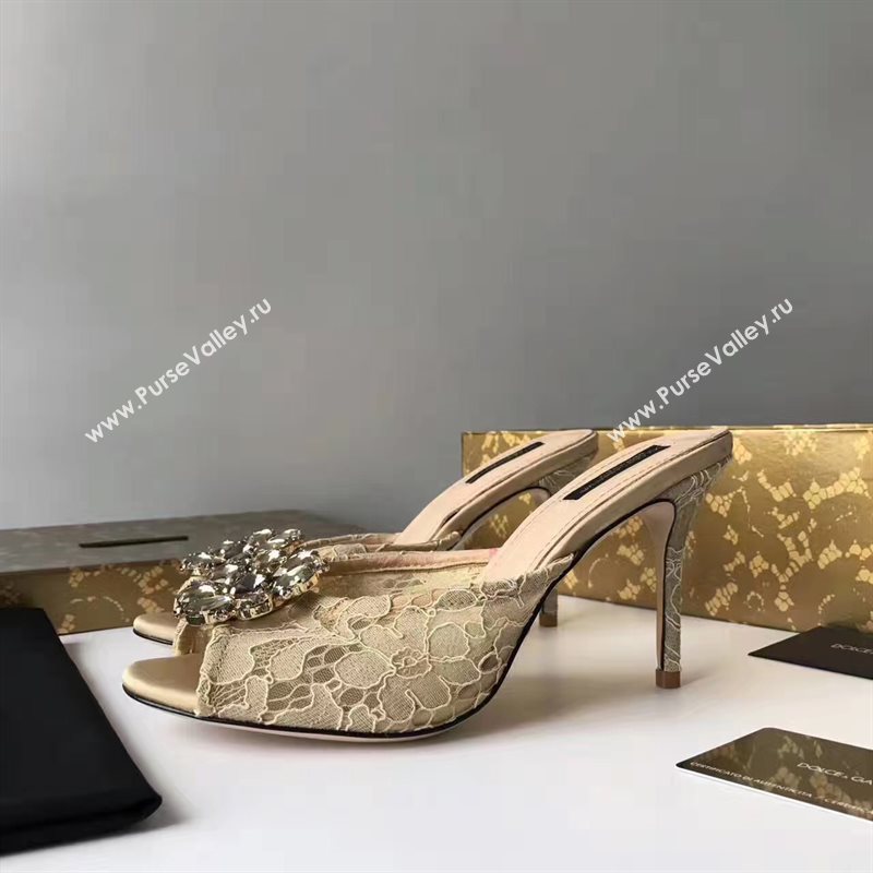 Dolce Gabbana D&G heels tan light shoes 4056