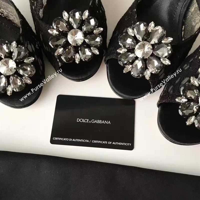 Dolce Gabbana D&G heels black shoes 4058