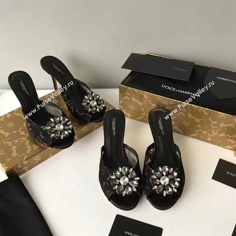 Dolce Gabbana D&G heels black shoes 4058