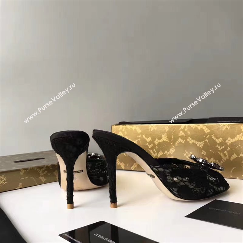Dolce Gabbana D&G heels black shoes 4058