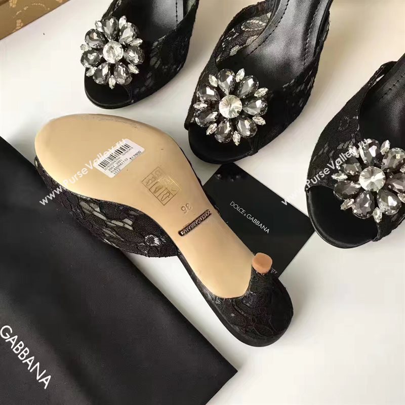 Dolce Gabbana D&G heels black shoes 4058