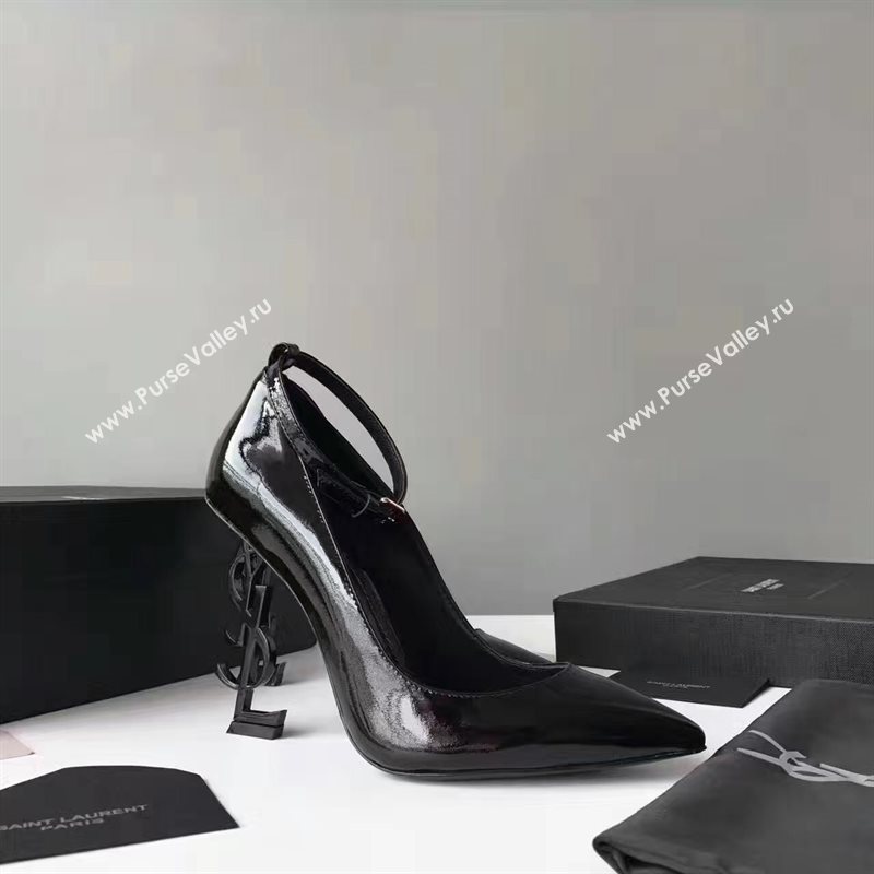 YSL heels black sandals shoes 4068