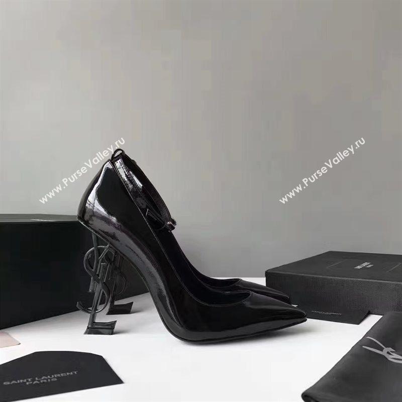 YSL heels black sandals shoes 4068