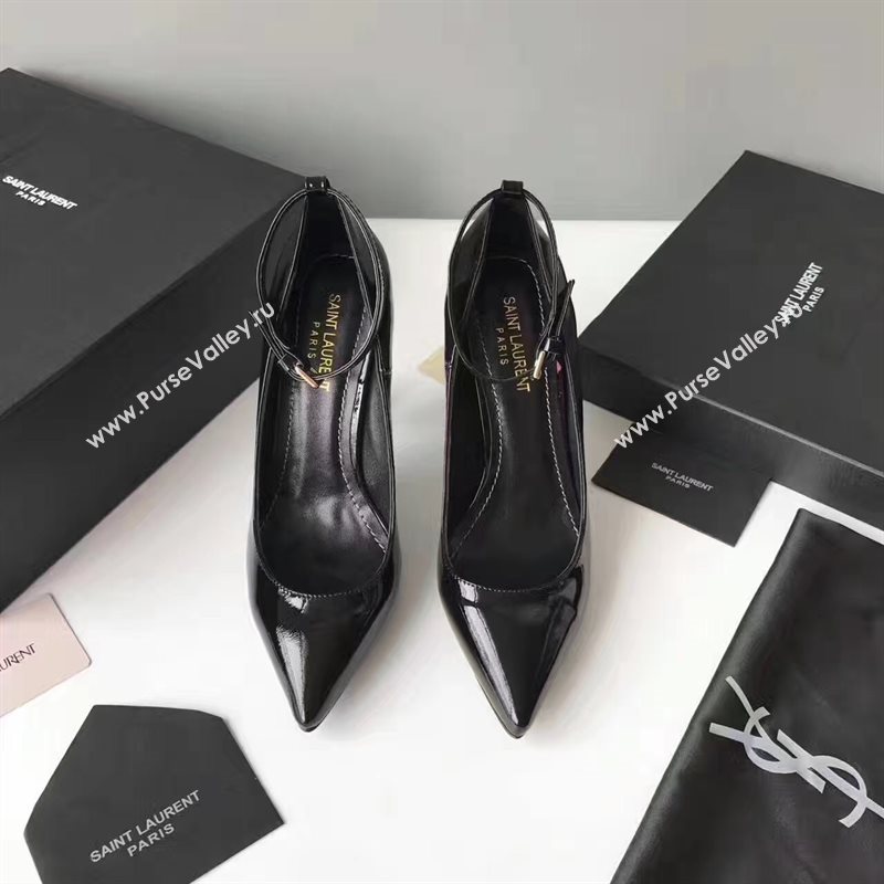 YSL heels black sandals shoes 4068