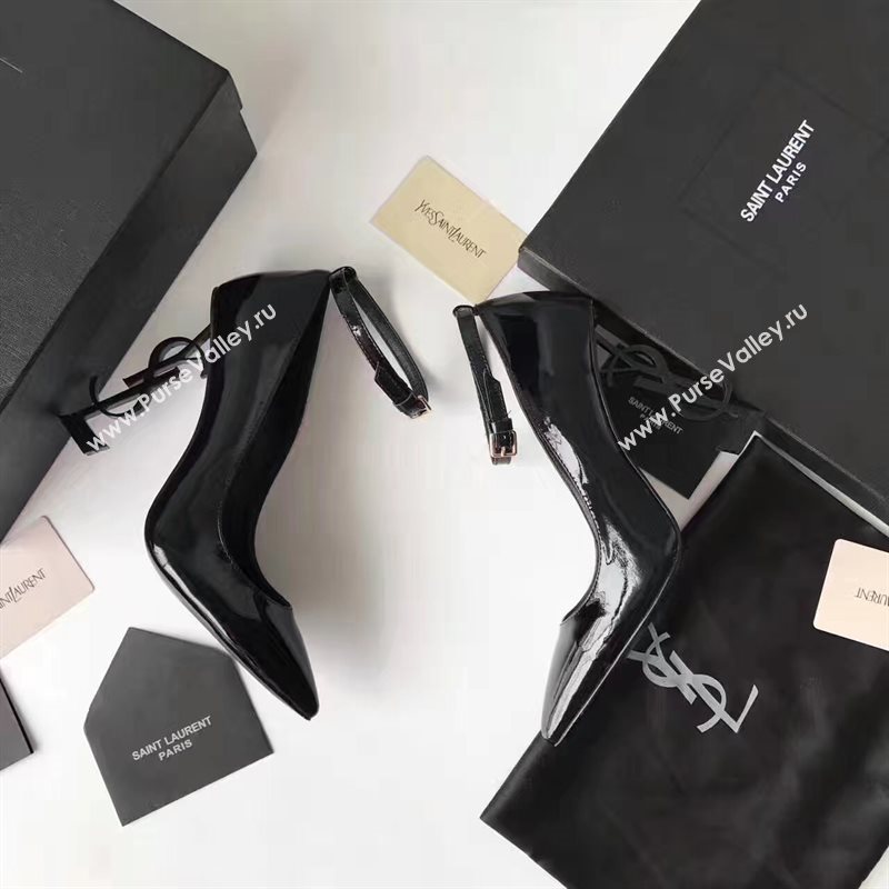 YSL heels black sandals shoes 4068