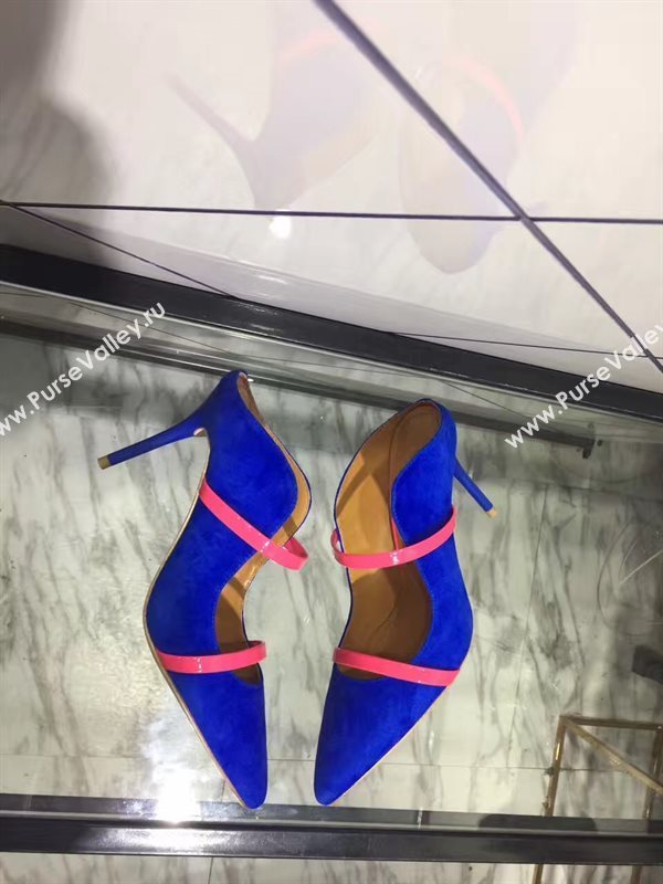 Malone souliers heels sandals blue suede shoes 4079