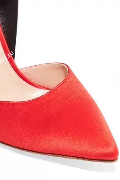 Monse heels sandals red black v shoes 4083