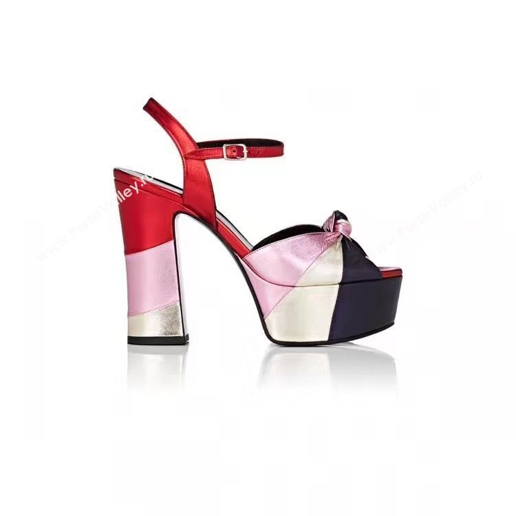 YSL heels sandals colors tri shoes 4093