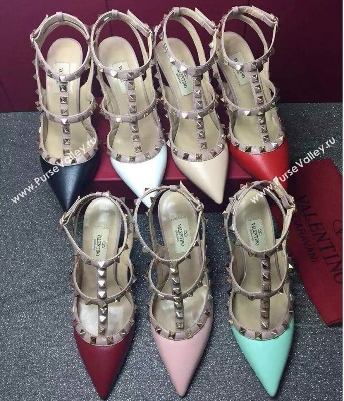 Valentino tribute sandals stud heels shoes 4000