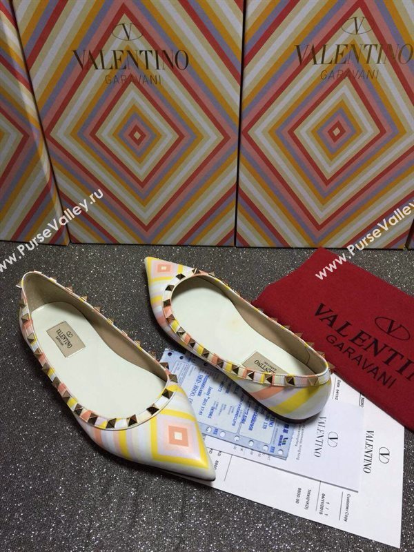 Valentino sandals flats rainbow stud shoes 4006