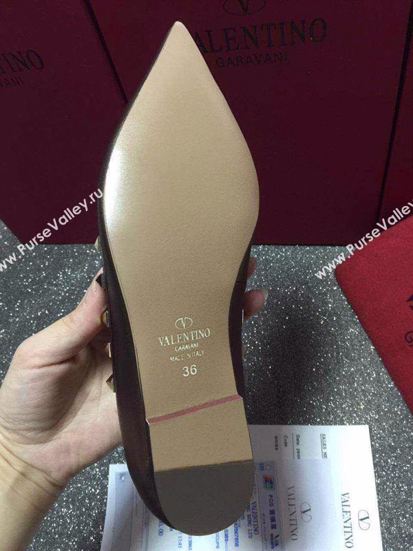 Valentino sandals stud flats shoes 4025