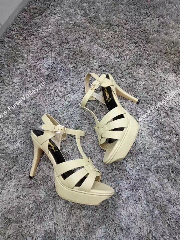 YSL tribute heels cream sandals shoes 4141