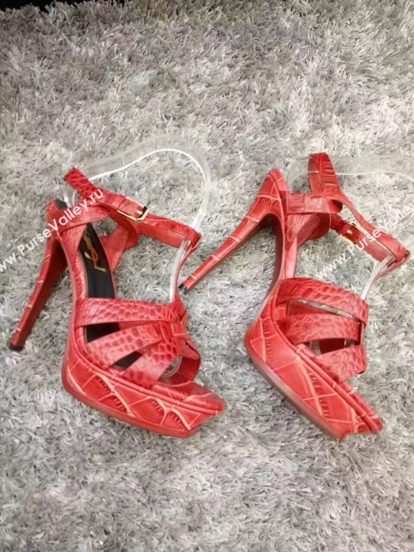 YSL tribute heels red sandals shoes 4143