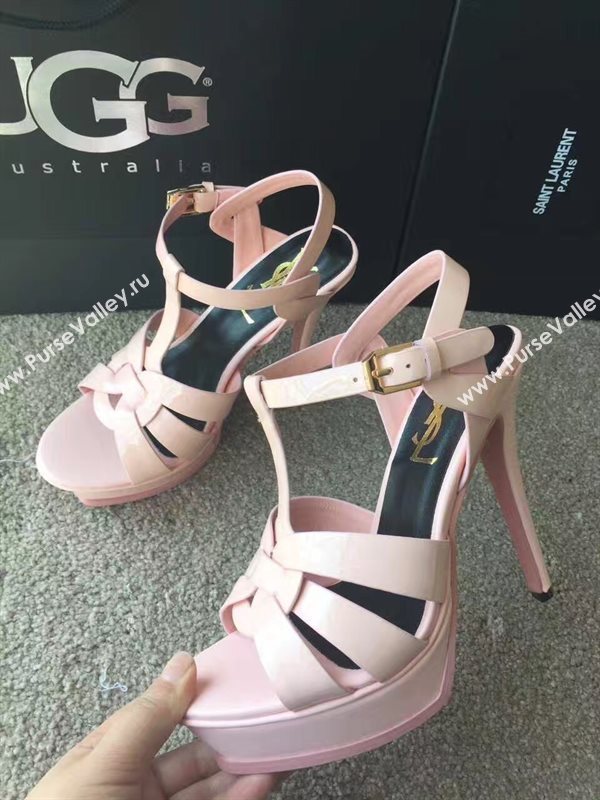 YSL tribute heels sandals pink light shoes 4147