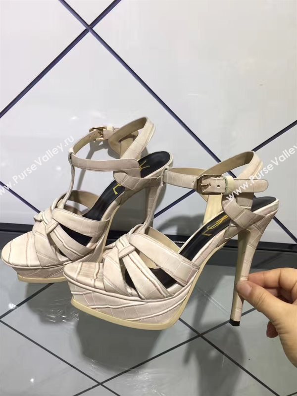 YSL tribute heels nude sandals shoes 4151