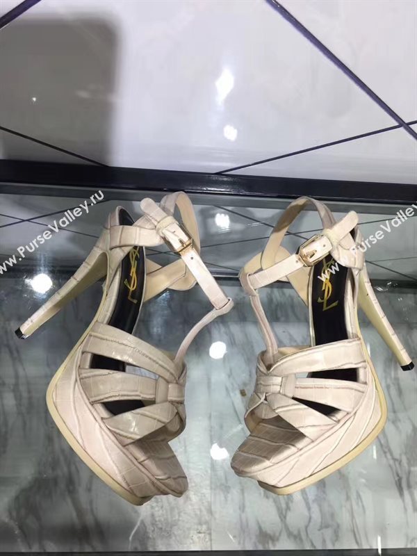 YSL tribute heels nude sandals shoes 4151