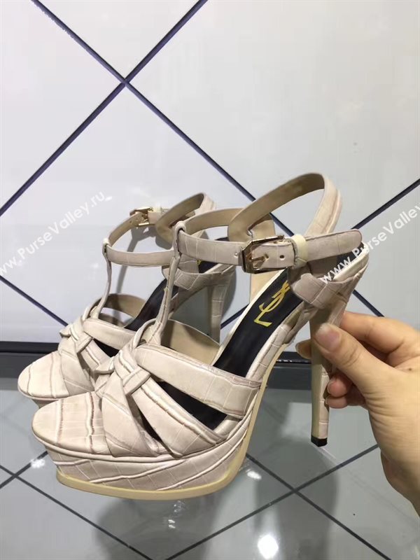 YSL tribute heels nude sandals shoes 4151
