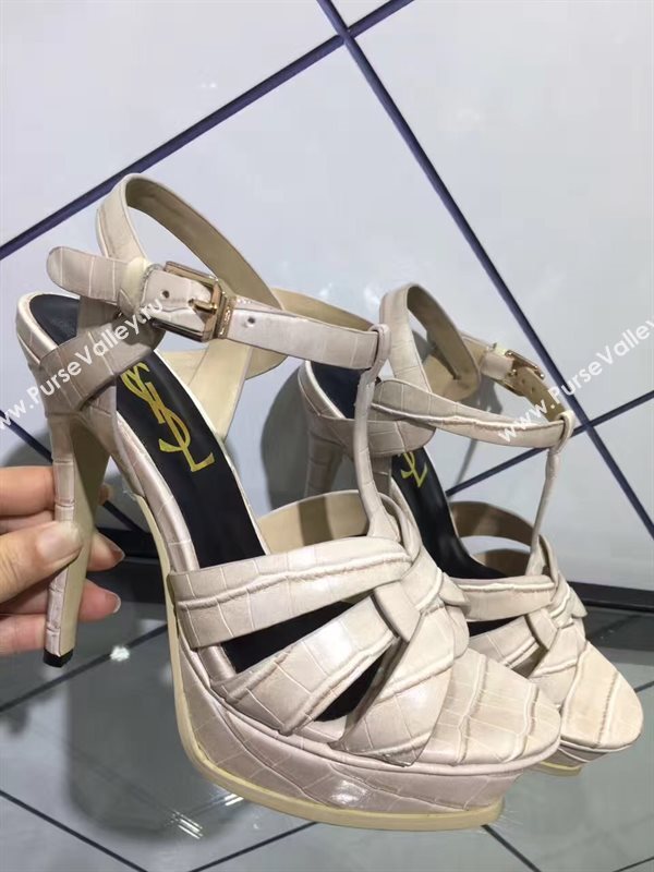 YSL tribute heels nude sandals shoes 4151