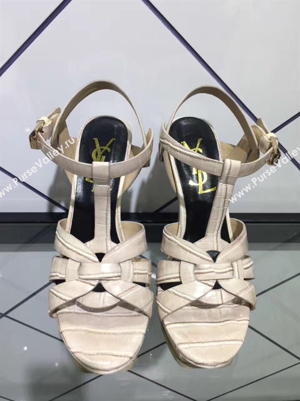 YSL tribute heels nude sandals shoes 4151