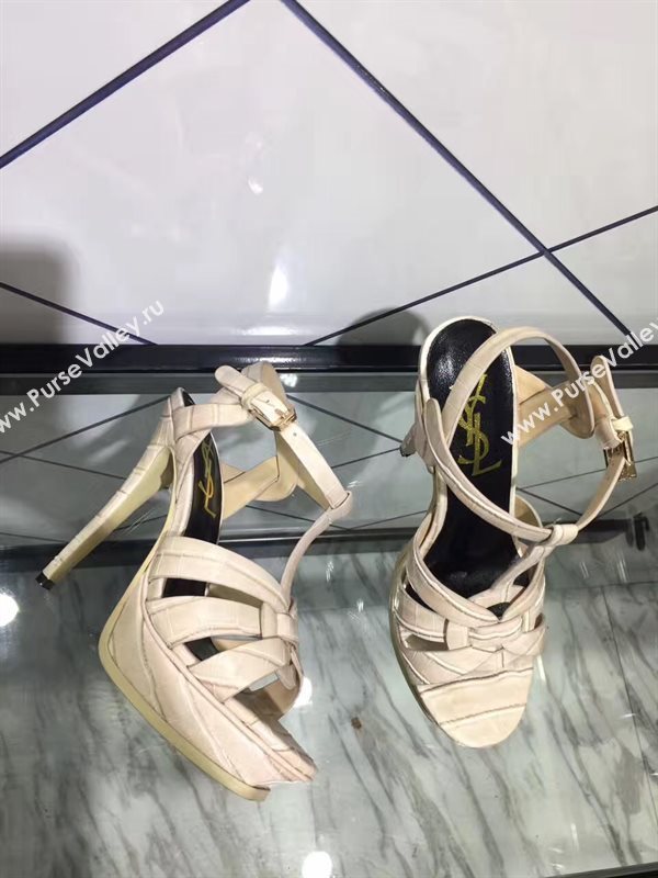 YSL tribute heels nude sandals shoes 4151