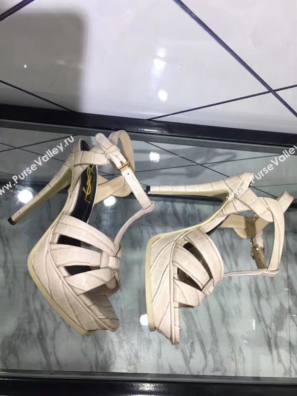 YSL tribute heels nude sandals shoes 4151