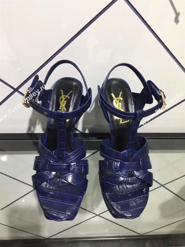YSL tribute heels navy sandals shoes 4152
