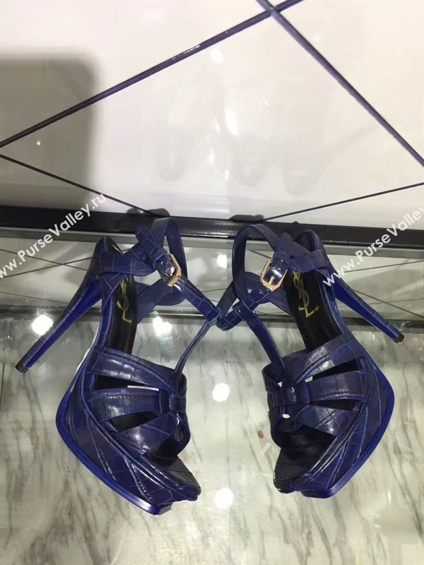 YSL tribute heels navy sandals shoes 4152