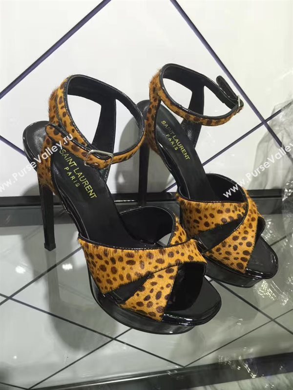 YSL tribute heels sandals color tri shoes 4154