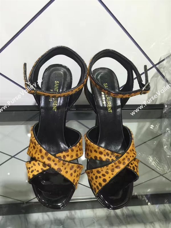 YSL tribute heels sandals color tri shoes 4154