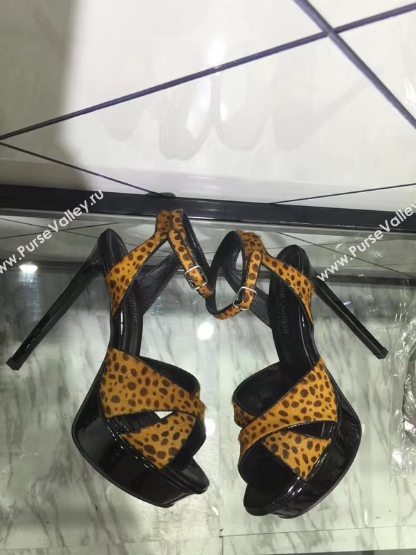 YSL tribute heels sandals color tri shoes 4154