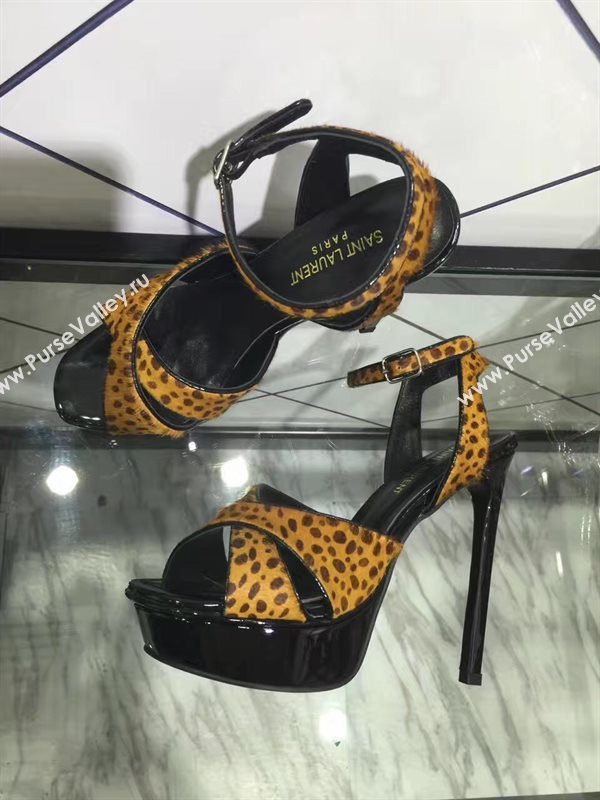 YSL tribute heels sandals color tri shoes 4154