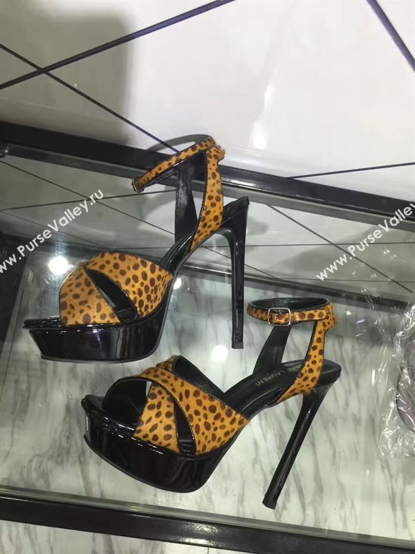 YSL tribute heels sandals color tri shoes 4154