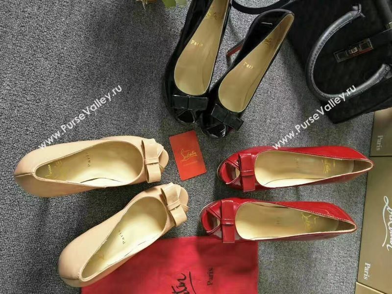 Christian Louboutin 13cm heels sandals paint soled red shoes 4159