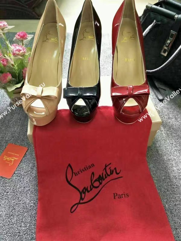 Christian Louboutin 13cm heels sandals paint soled red shoes 4159