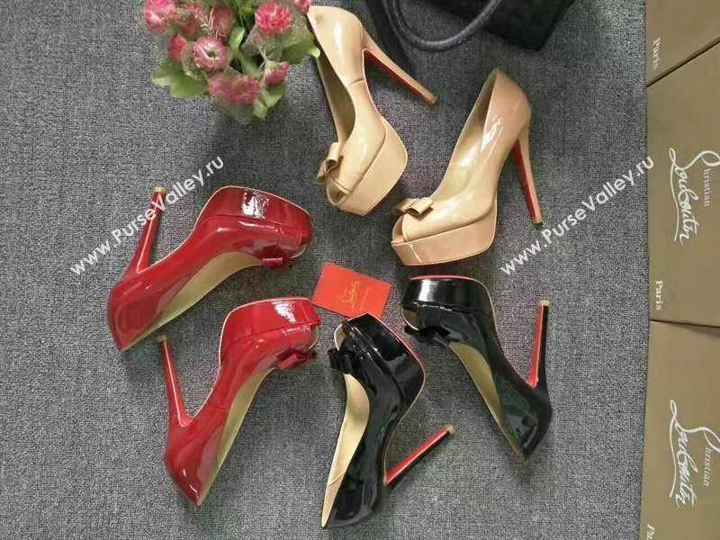 Christian Louboutin 13cm heels sandals paint soled red shoes 4159