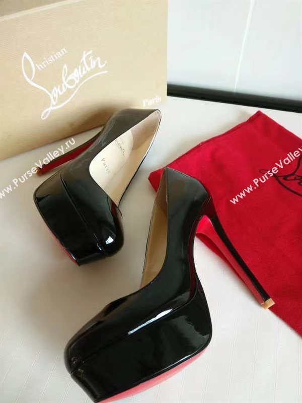 Christian Louboutin 13cm heels sandals black soled red shoes 4164