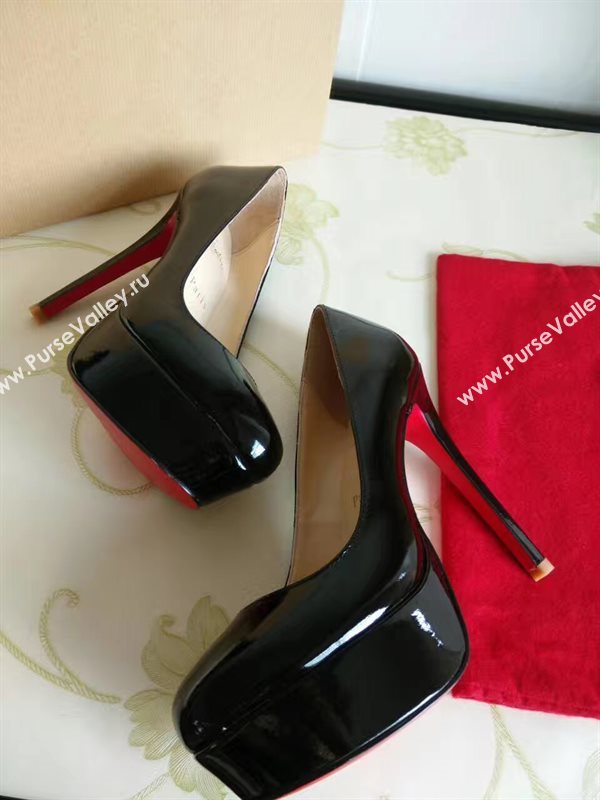 Christian Louboutin 13cm heels sandals black soled red shoes 4164