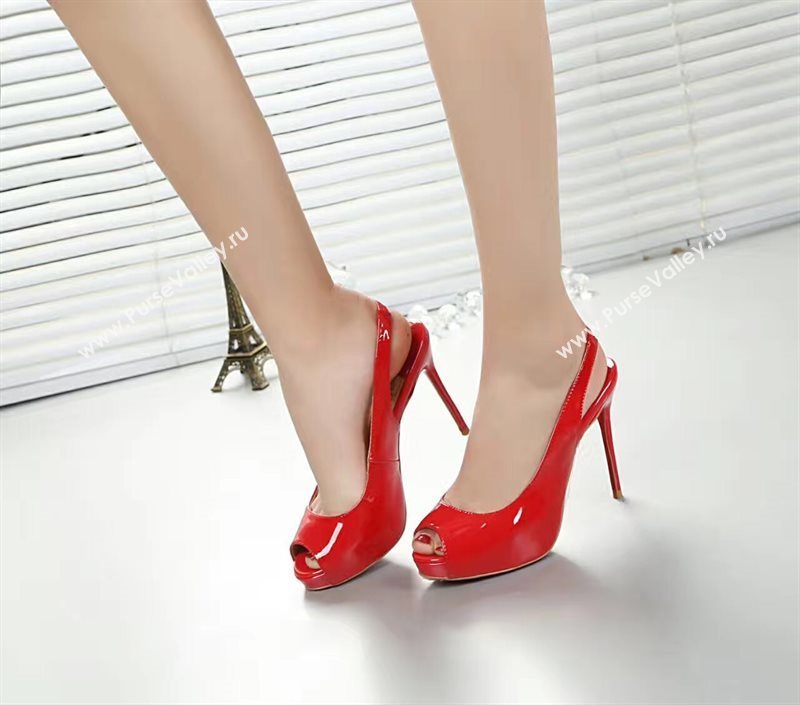 Christian Louboutin CL red 10cm sandals heels shoes 4168
