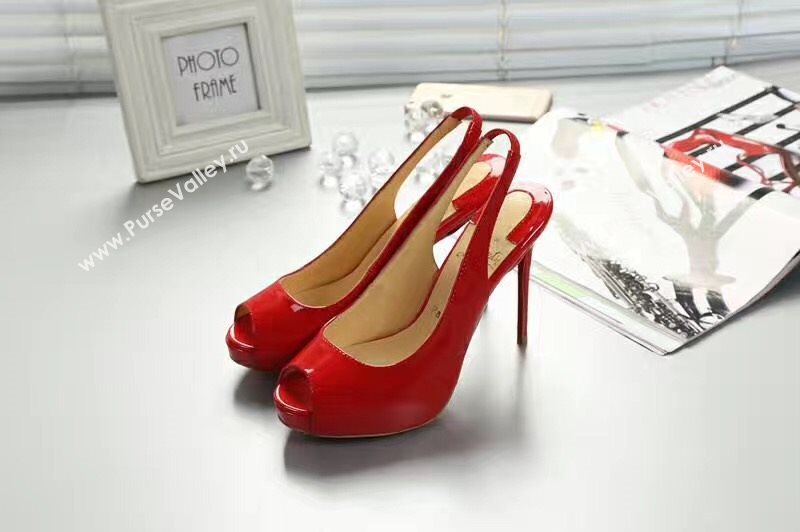 Christian Louboutin CL red 10cm sandals heels shoes 4168