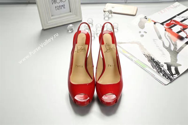 Christian Louboutin CL red 10cm sandals heels shoes 4168