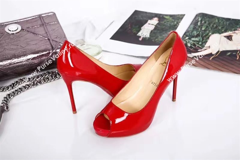 Christian Louboutin CL paint red 10cm sandals heels shoes 4170