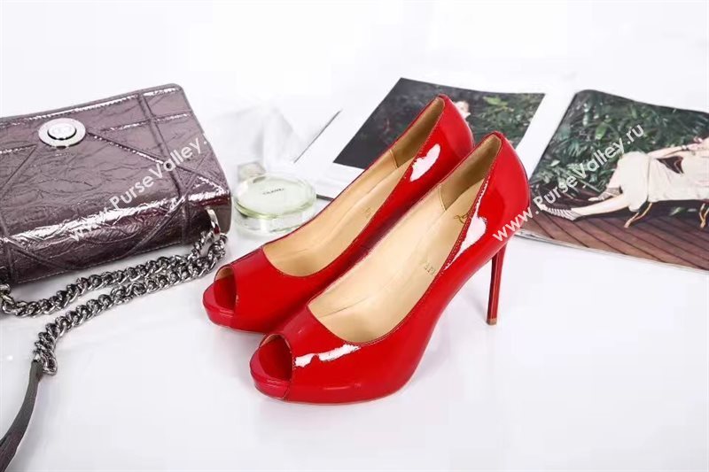 Christian Louboutin CL paint red 10cm sandals heels shoes 4170