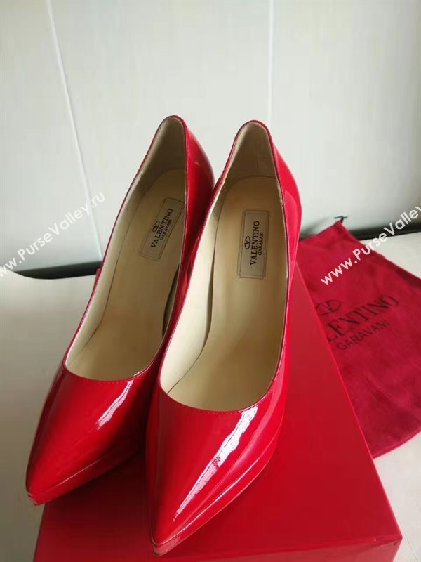 Valentino 12cm heels sandals red paint shoes 4173