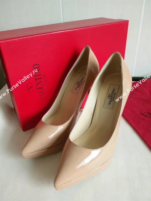 Valentino 12cm heels sandals nude paint shoes 4175