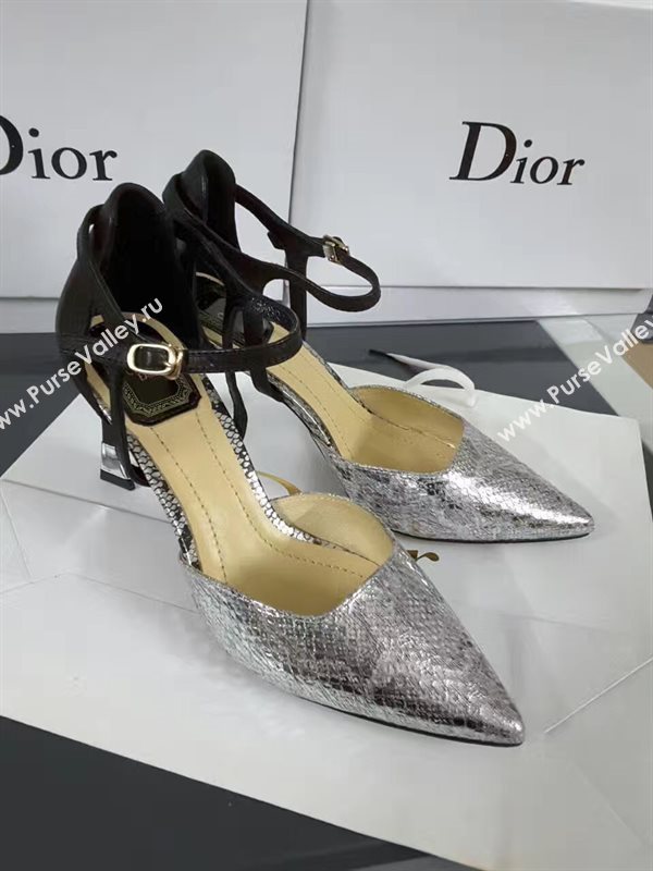Dior heels silver sandals shoes 4178