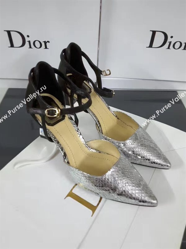 Dior heels silver sandals shoes 4178