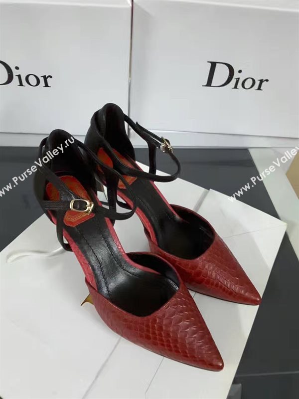 Dior heels wine sandals shoes 4179