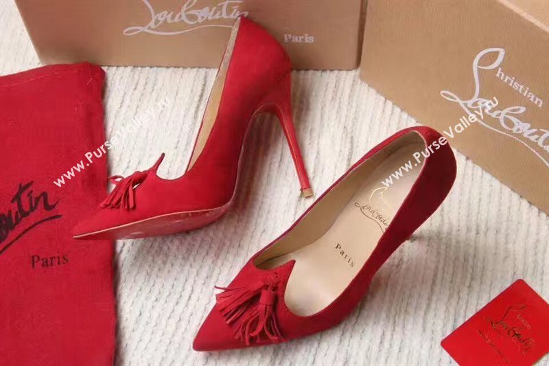 Christian Louboutin heels suede sandals shoes 4184