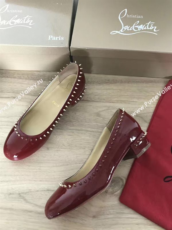 Christian Louboutin wine sandals shoes 4190