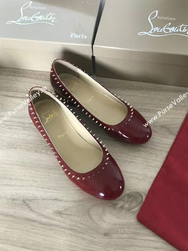 Christian Louboutin wine sandals shoes 4190